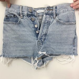 Pacsun “Ultra High Rise Slim” Denim Jean Shorts